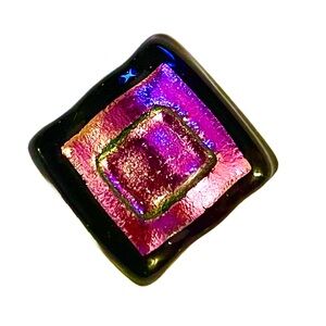 Paula Radke neon metallic pendant. Beautiful purple